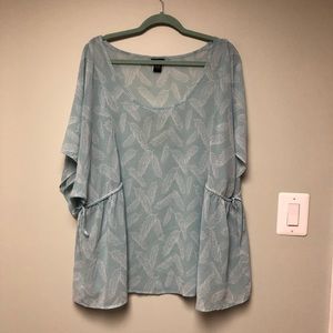 Sheer Torrid Feather Blouse Size 3